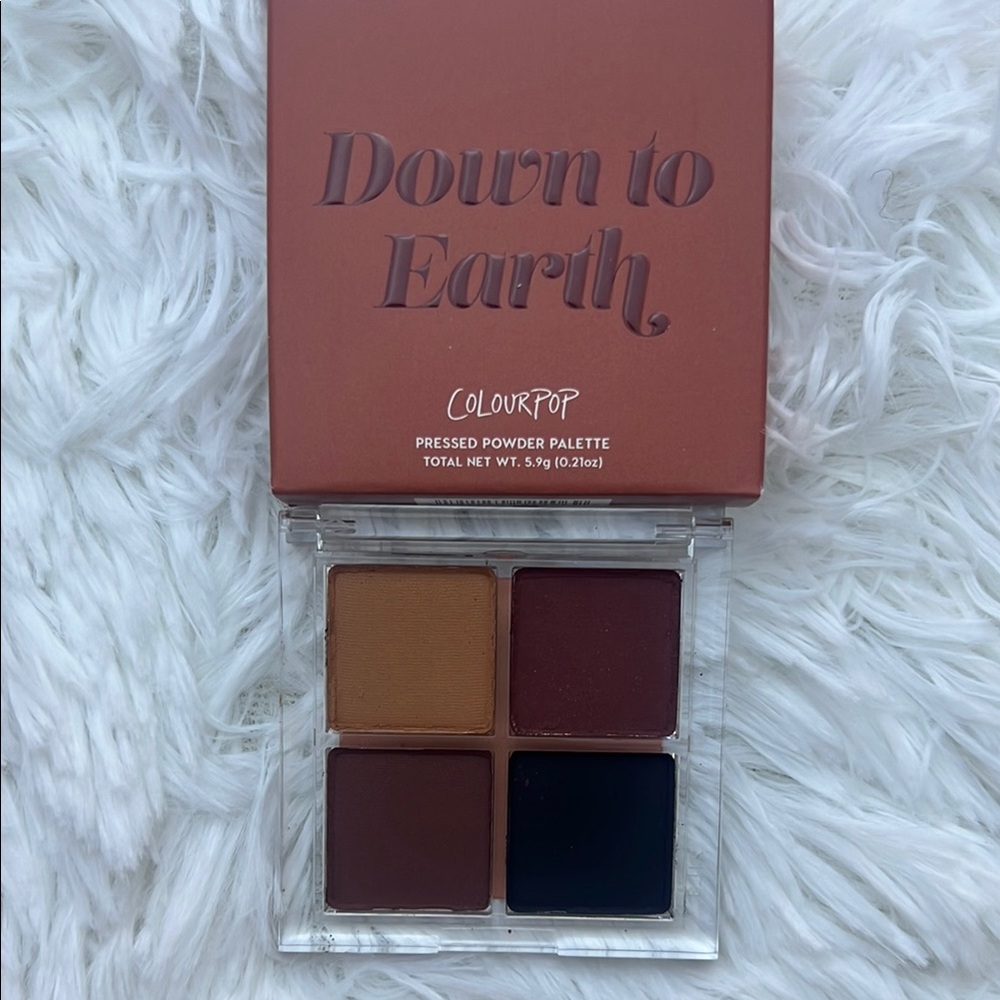 ColourPop Down to Earth Smoky Eyeshadow Palette - Warm Browns and Black